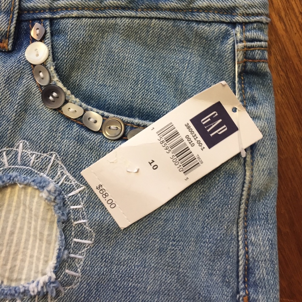 Gap distressed denim mini